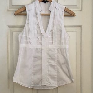 White Express sleeveless blouse